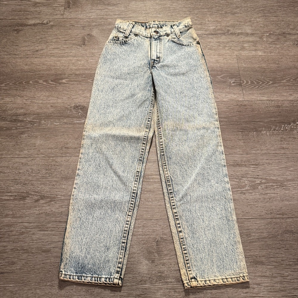 Levi's Jeans Youth 11 Blue Cotton 550 Relaxed 90s Vintage USA 22x24